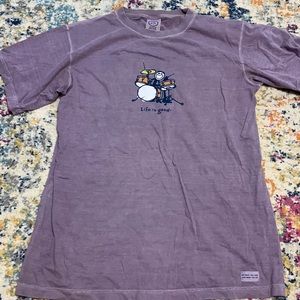 Life Is Good Drummer Mens Tee Shirt